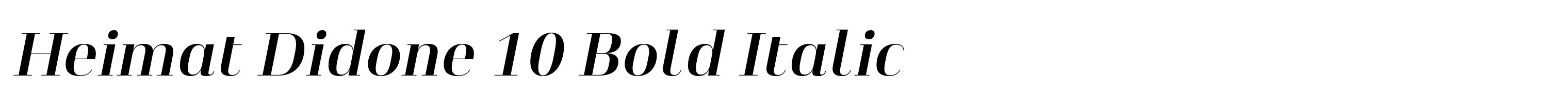 Heimat Didone 10 Bold Italic